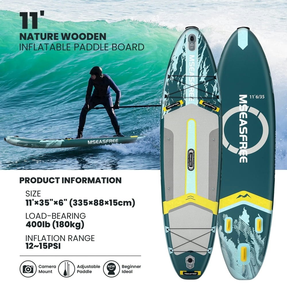 Mseasfree 11.5-Foot Inflatable Stand Up Paddle Board: $169.99 Mseasfree 11.5-Foot Inflatable Stand Up Paddle Board: $169.99