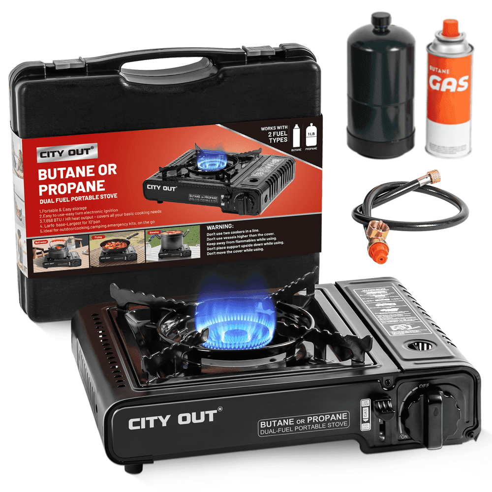 Cityout Dual Fuel Portable Camping Stove: $30.99