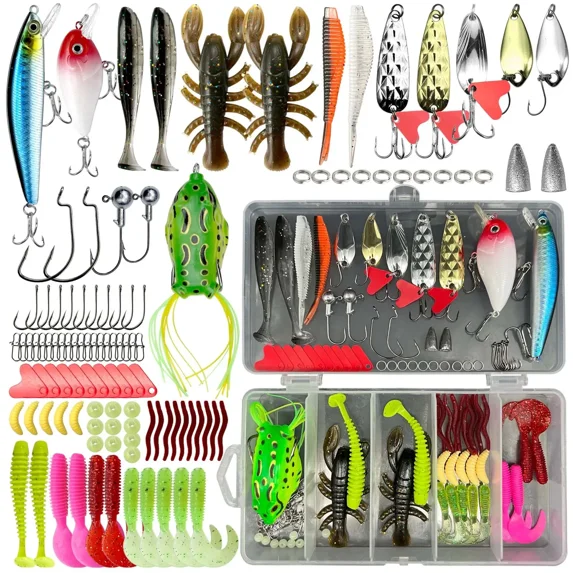 Fishing Lure 104-Piece Kit: $12.99