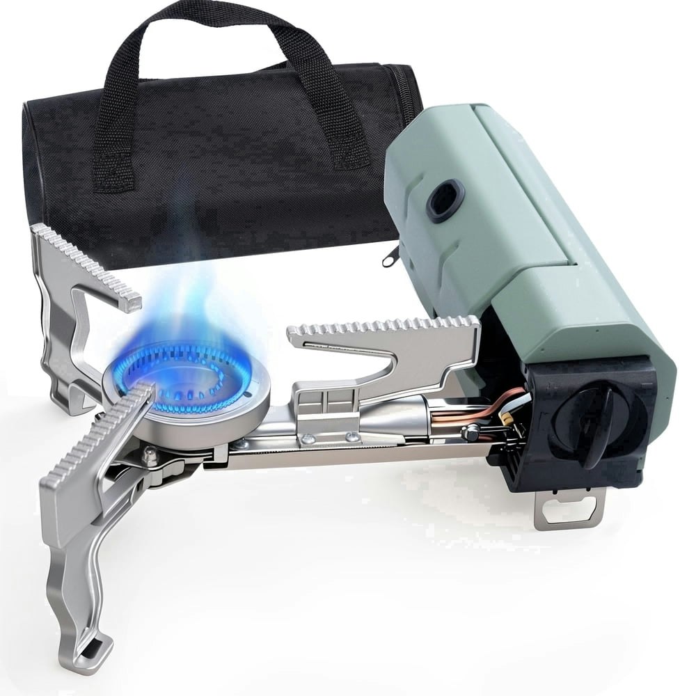 SaveJoy Portable Foldable 1-Burner Butane Camping Stove: $24.79