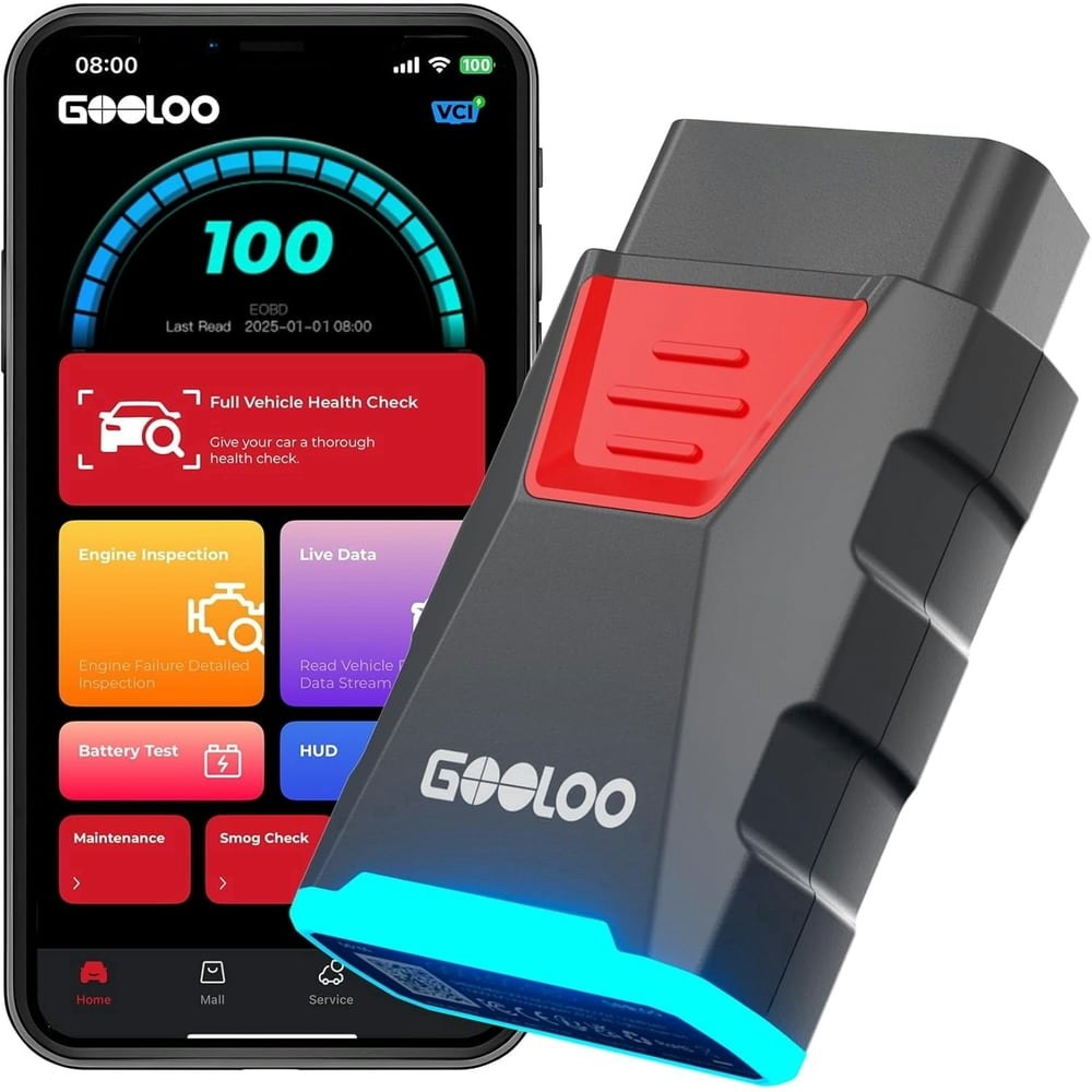 Gooloo DS100 OBD2 Bluetooth Scanner: $31.99