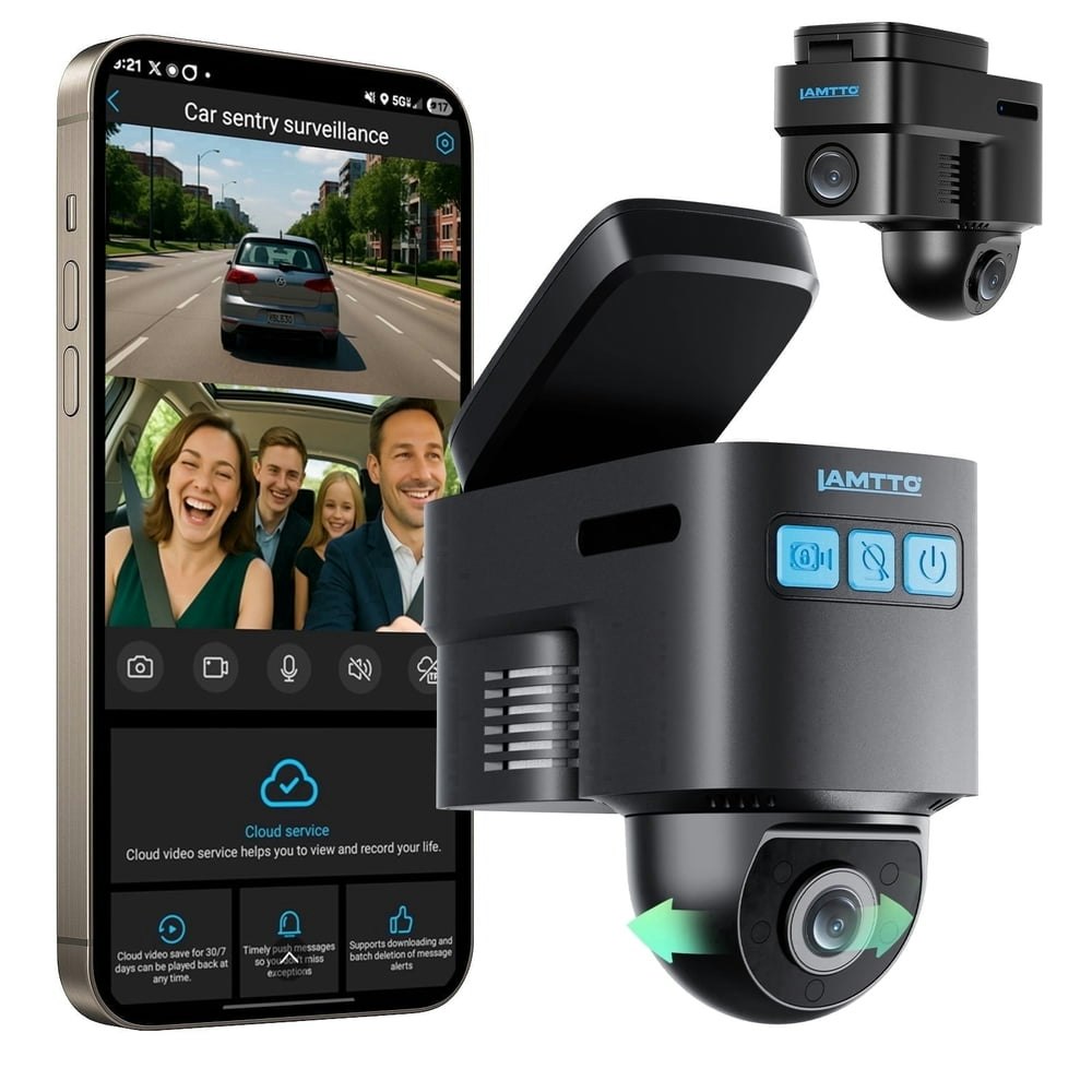 Lamtto Front and Inside 4G LTE Dash Cam: $99.99 Lamtto Front and Inside 4G LTE Dash Cam: $99.99
