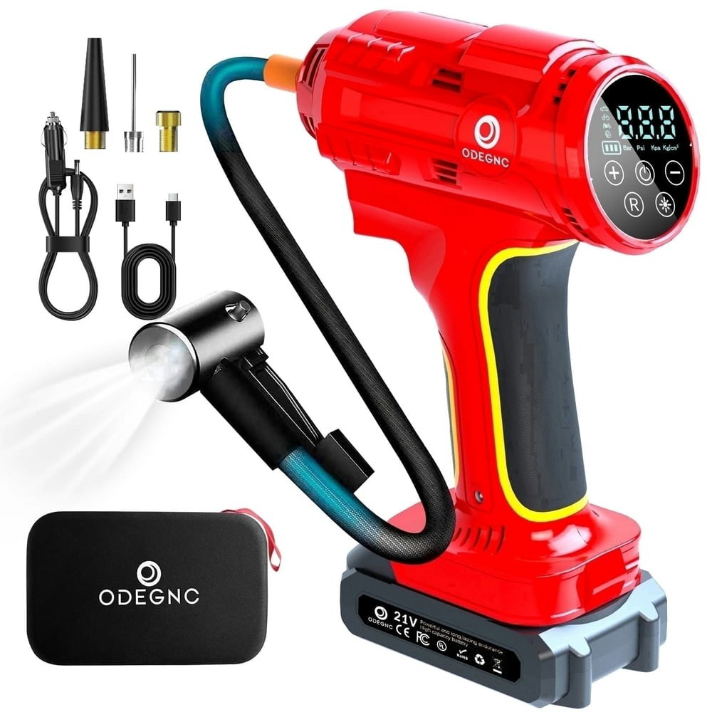 Odegnc 21V 160-PSI Cordless Tire Inflator: $36.38