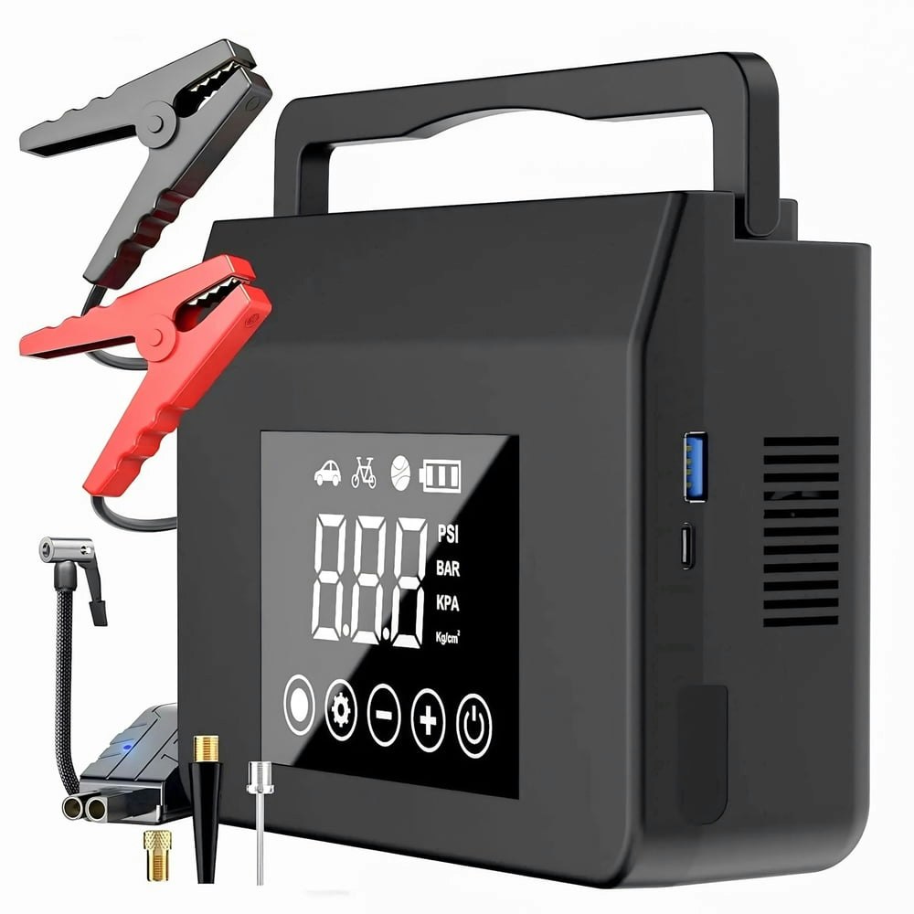 Gegaibe 4,000A 150-PSI Jump Starter and Air Compressor: $55.99 Gegaibe 4,000A 150-PSI Jump Starter and Air Compressor: $55.99
