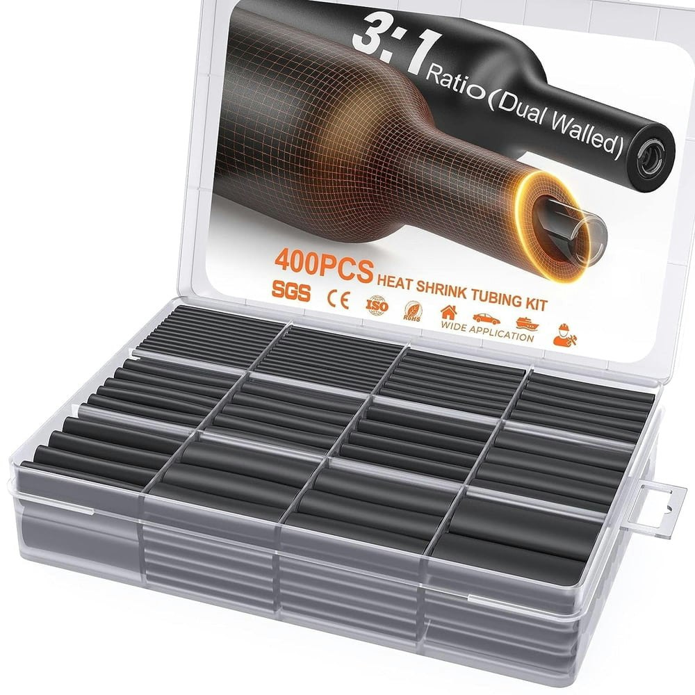 Heat Shrink Tubing Kit 400pcs: $8.99 Heat Shrink Tubing Kit 400pcs: $8.99