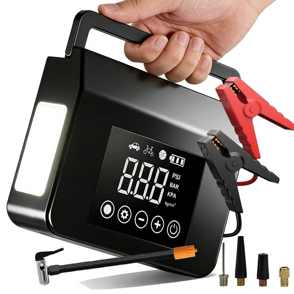 Amener 4,000A 12V Car Battery Jump Starter and Air Compressor: $53.19 Amener 4,000A 12V Car Battery Jump Starter and Air Compressor: $53.19