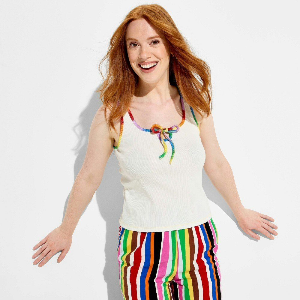 Pride Adult Tie-Front Tank Top: $15 Pride Adult Tie-Front Tank Top: $15