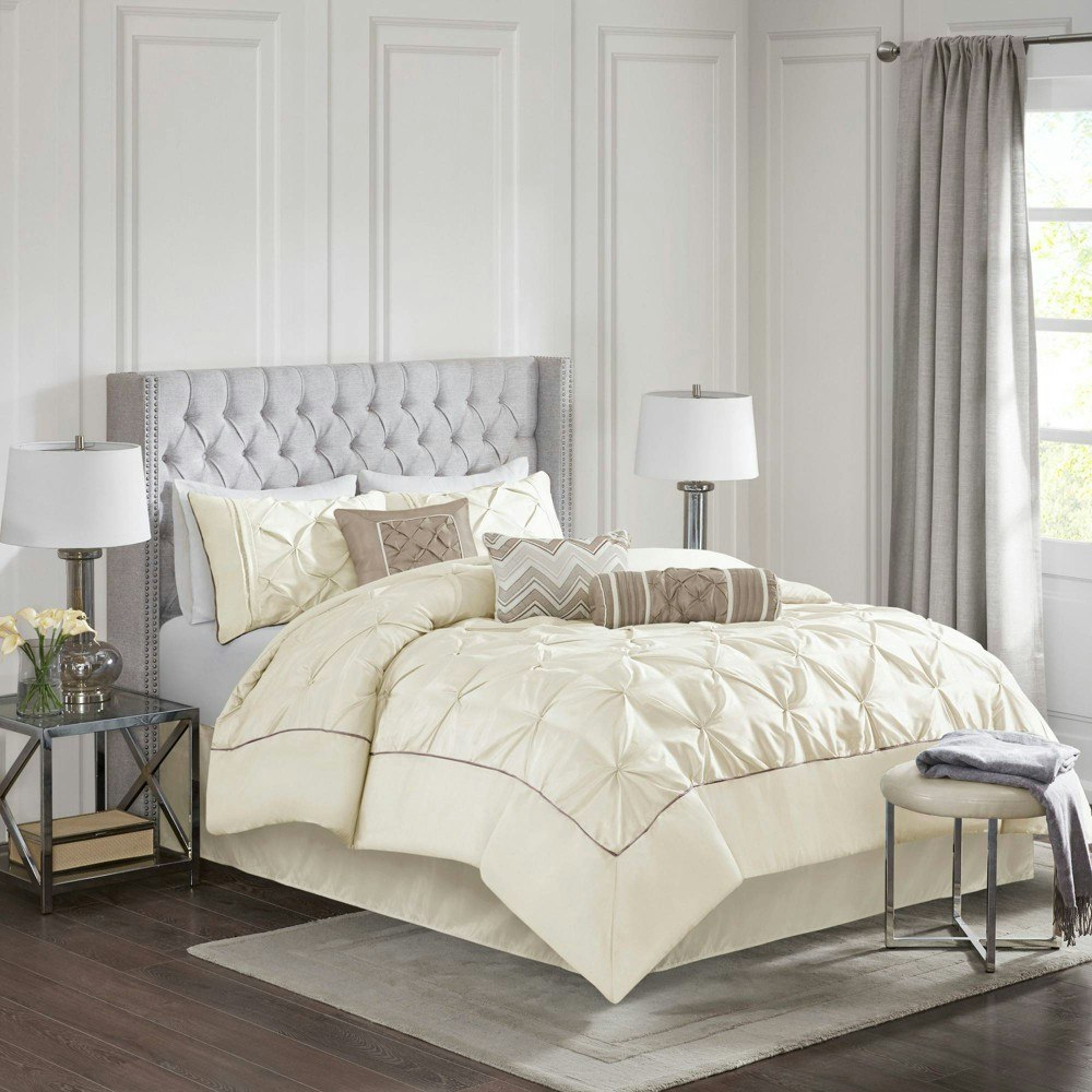 Madison Park Piedmont 7 Piece Comforter Set California King Ivory: $134.99 Madison Park Piedmont 7 Piece Comforter Set California King Ivory: $134.99