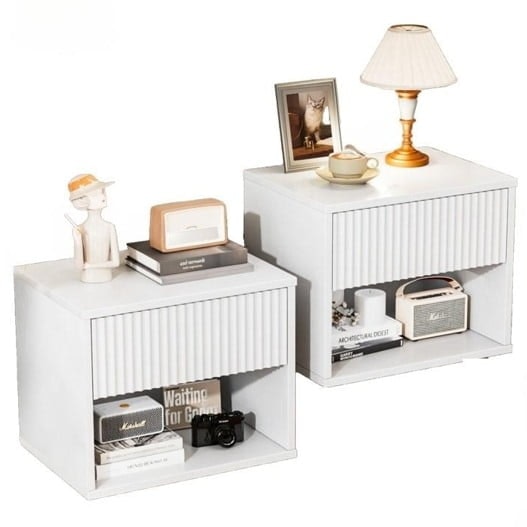 Zimtown 2-Drawer White Nightstand: $39.99 Zimtown 2-Drawer White Nightstand: $39.99