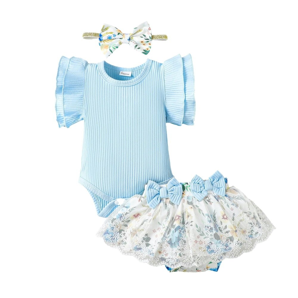 Kucnuzki Preemie Newborn Baby Girl 3-Piece Romper and Shorts Set: $10.69 Kucnuzki Preemie Newborn Baby Girl 3-Piece Romper and Shorts Set: $10.69
