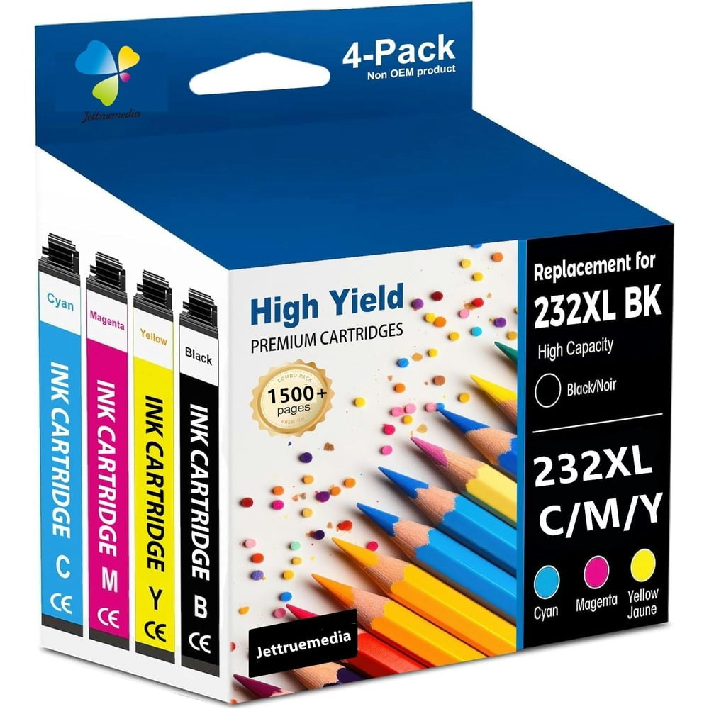 232XL Ink Cartridges for Epson Expression and Workforce Printers 4-Pack: $17.99 232XL Ink Cartridges for Epson Expression and Workforce Printers 4-Pack: $17.99