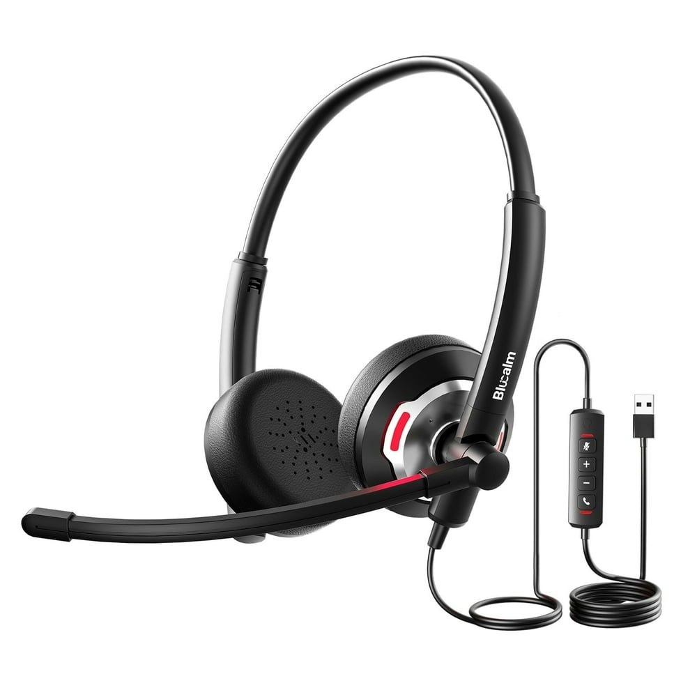 Blucalm Wired USB Headset with Microphone: $21.65 Blucalm Wired USB Headset with Microphone: $21.65