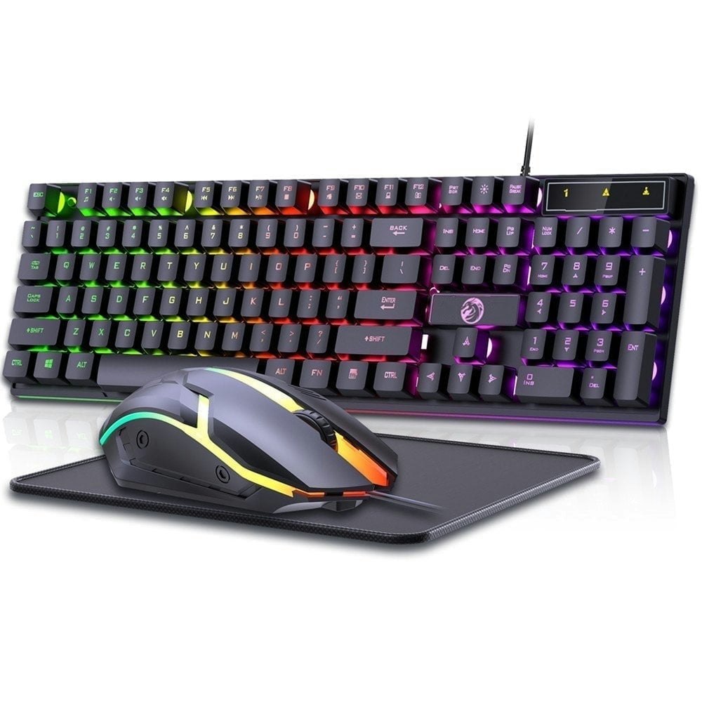 Wired Gaming Keyboard and Mouse Combo: $19.98 Wired Gaming Keyboard and Mouse Combo: $19.98
