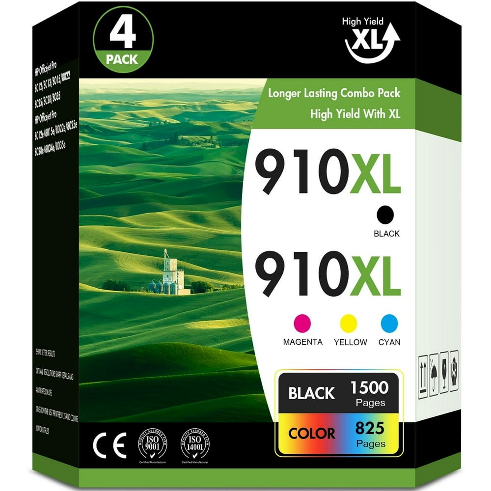 910XL Ink Cartridge 4-Pack: $37.99