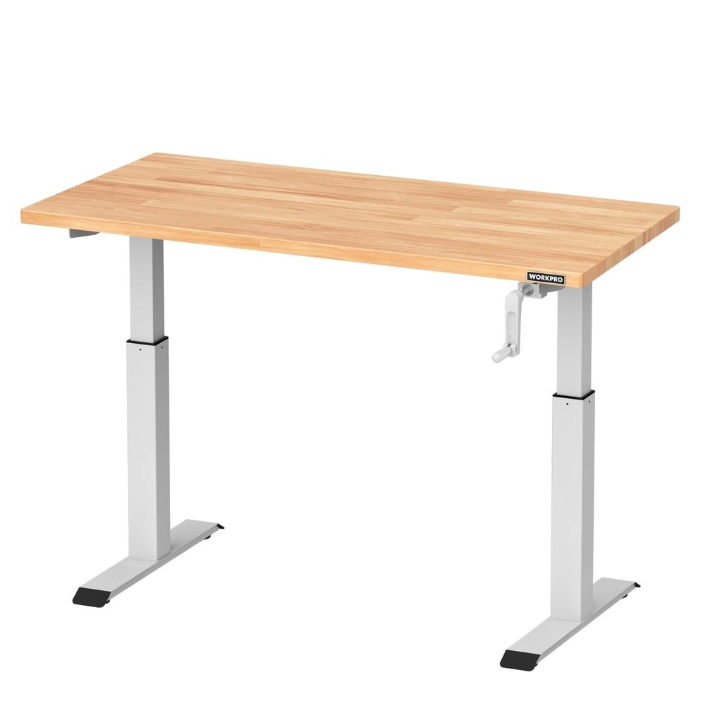 Workpro 47.2"x 23.6" 300-lb Adjustable Crank Workbench: $179.99 Workpro 47.2"x 23.6" 300-lb Adjustable Crank Workbench: $179.99