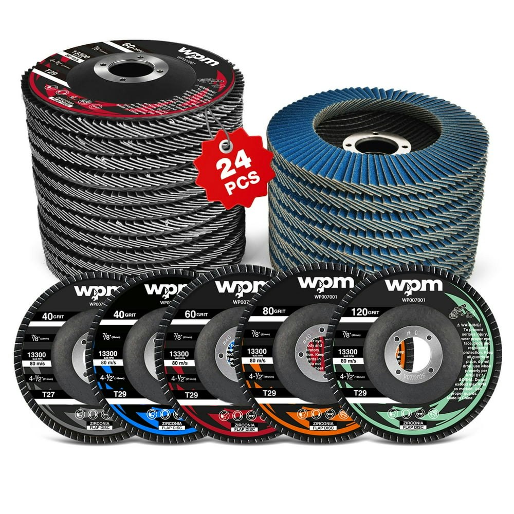 WPM 4 1/2-Inch Flap Disc 24-Pack: $24.66