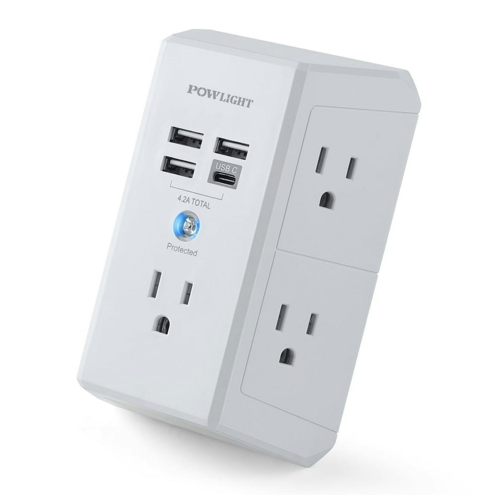 5-Outlet Surge Protector with 4 USB Ports: $10.97 5-Outlet Surge Protector with 4 USB Ports: $10.97