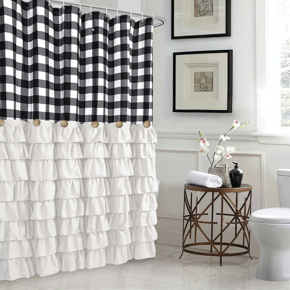 Farmhouse Shower Curtain 72"x72": $23.39