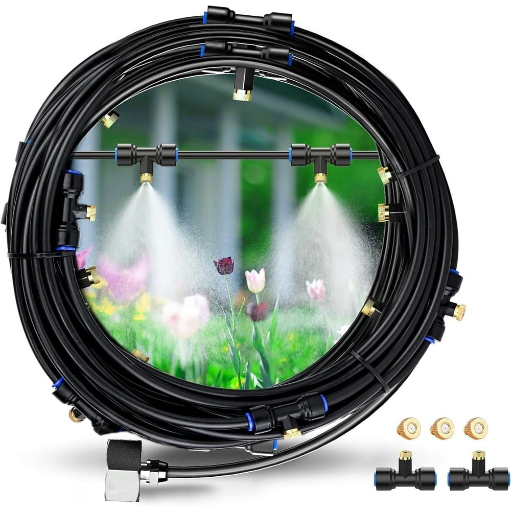 Outdoor Patio Misting System 19 Nozzles: $17.99 Outdoor Patio Misting System 19 Nozzles: $17.99