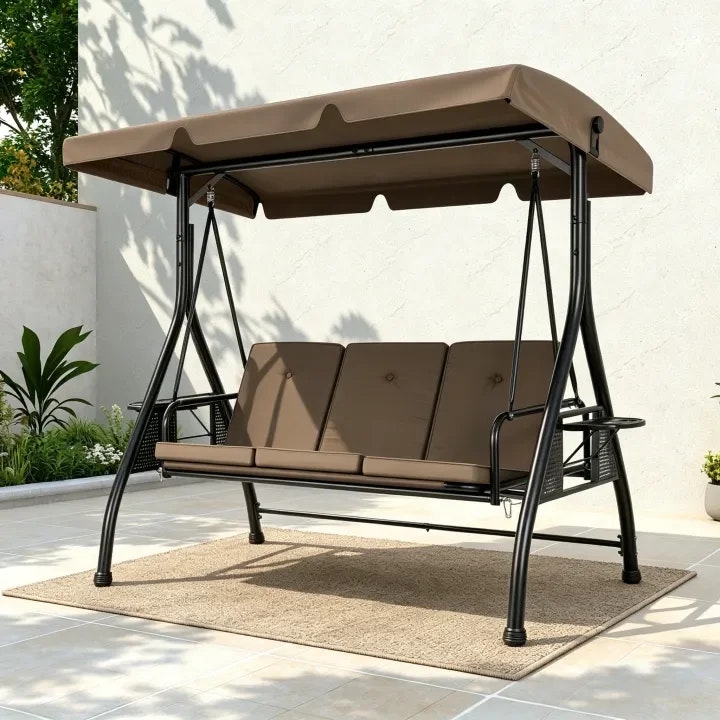 VIVOHOME 3-Seat Porch Swing Chair: $188.99 VIVOHOME 3-Seat Porch Swing Chair: $188.99