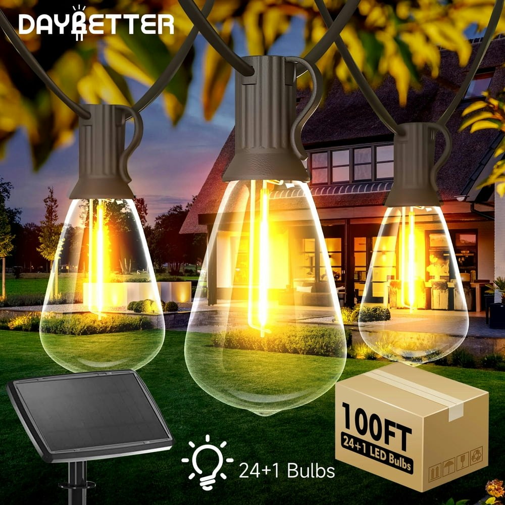 Daybetter 100-Foot Solar LED Patio String Lights: $32.47 Daybetter 100-Foot Solar LED Patio String Lights: $32.47