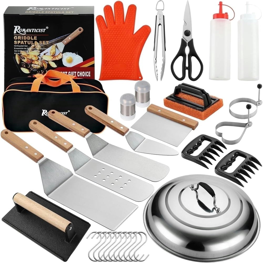 Romanticist 30-Piece Griddle Accessories Kit: $26.09