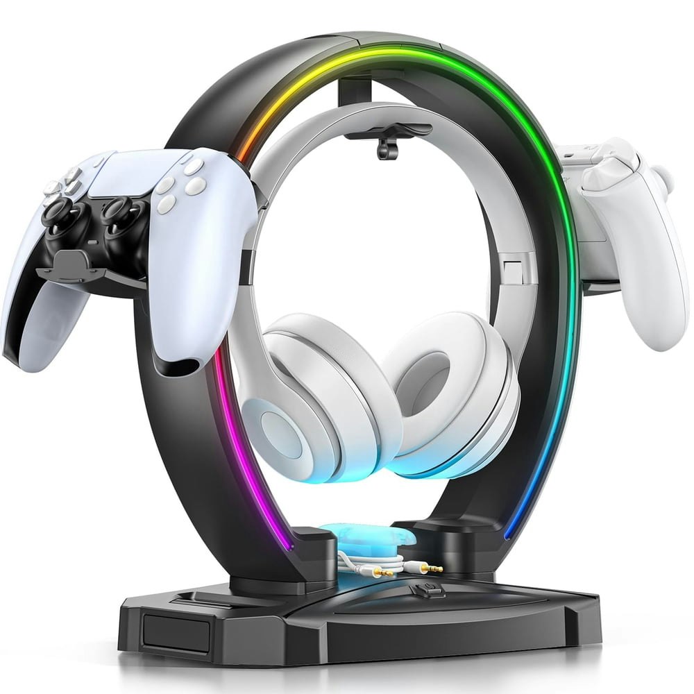 KDD RGB Gaming Headphone and Controller Stand: $21.99 KDD RGB Gaming Headphone and Controller Stand: $21.99