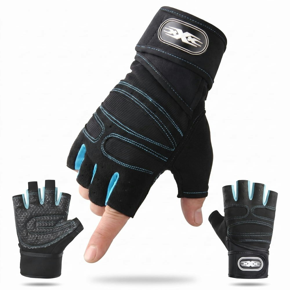 Qi-Eu Weightlifting Exercise Gloves: $12.99