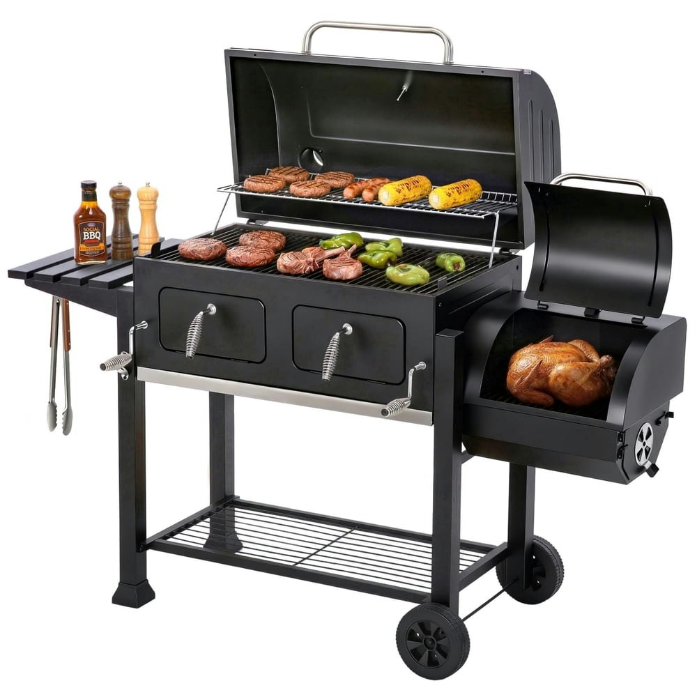 MF Studio Offset Charcoal Grill and Smoker: $356.99