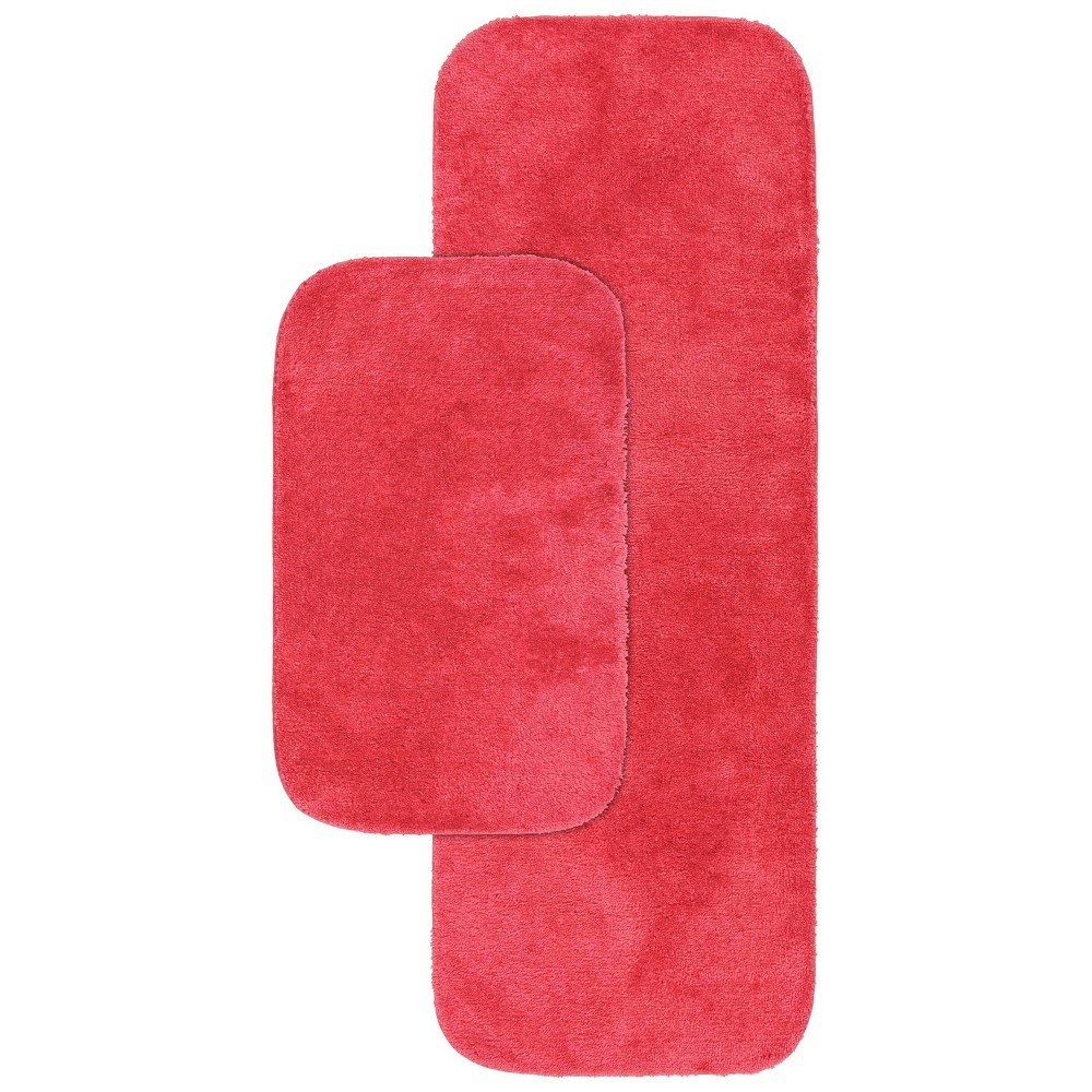 Traditional Nylon Bathroom Rug Set 2-Pack Pink: $36.99 Traditional Nylon Bathroom Rug Set 2-Pack Pink: $36.99