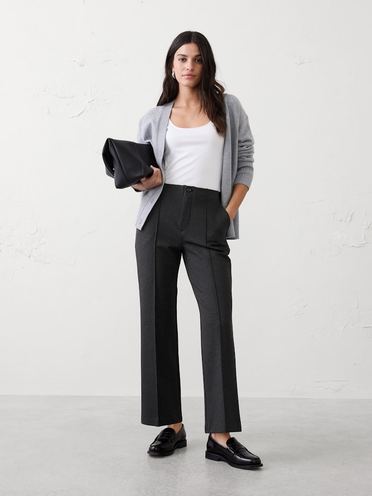 Straight High-Rise Ponte Pant: $40 Straight High-Rise Ponte Pant: $40
