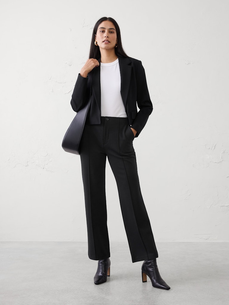 Straight High-Rise Ponte Pant: $50 Straight High-Rise Ponte Pant: $50