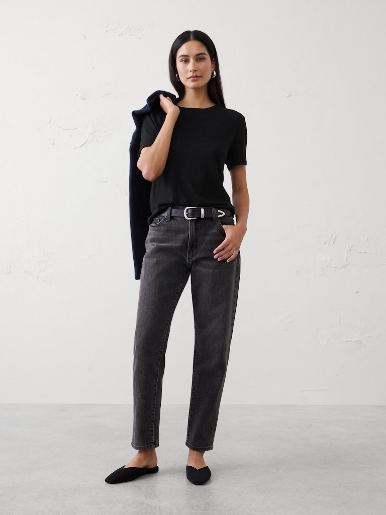 Linen-Blend T-Shirt: $30.97 Linen-Blend T-Shirt: $30.97
