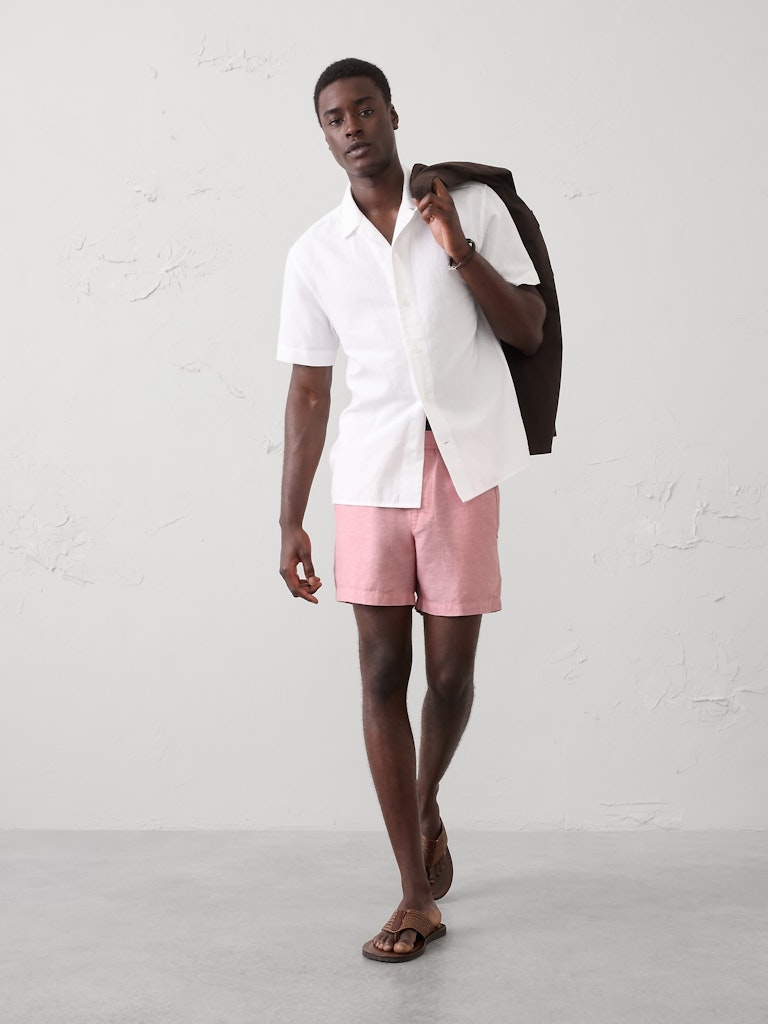 Slim-Fit 5-Inch Linen-Blend Shorts: $24 Slim-Fit 5-Inch Linen-Blend Shorts: $24