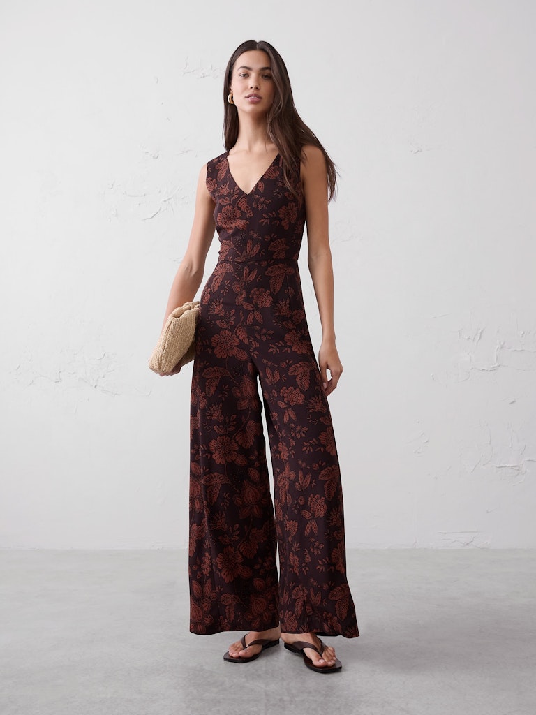Crepe V-Neck Jumpsuit: $119.97 Crepe V-Neck Jumpsuit: $119.97