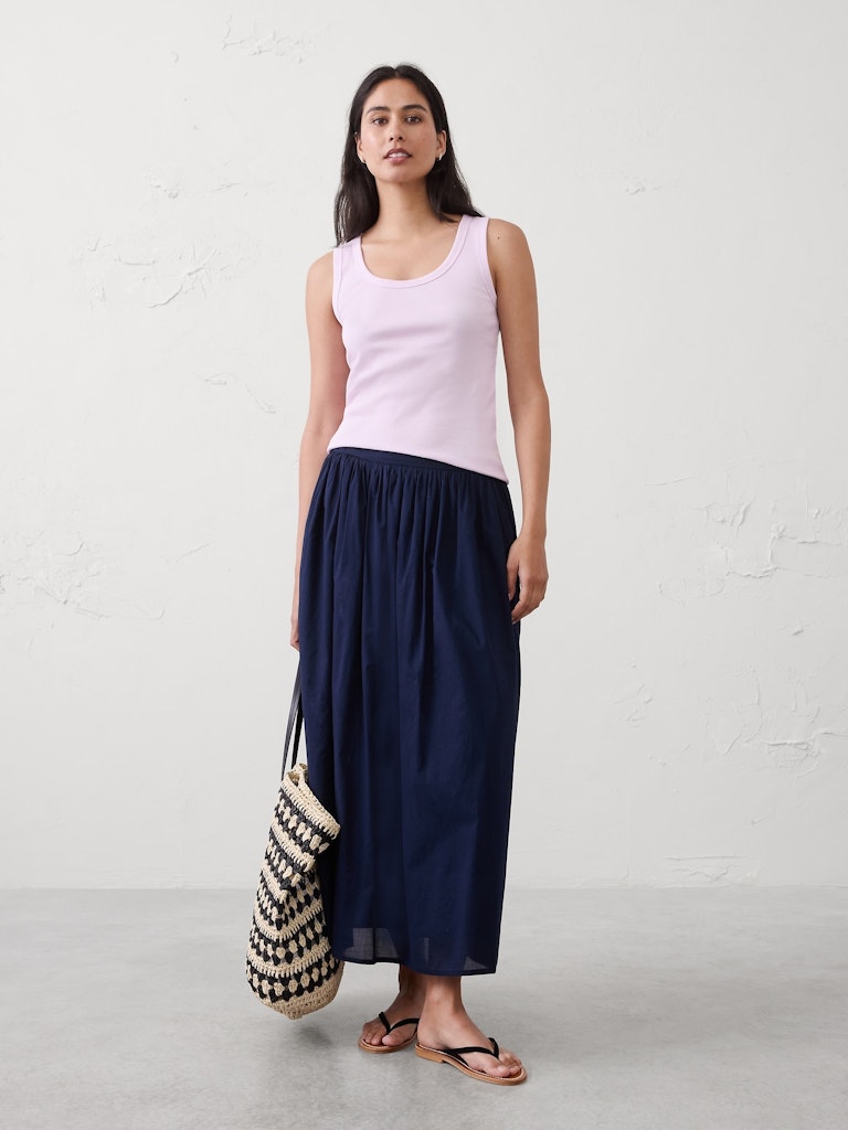 Ribbed Scoop-Neck Tank: $12 Ribbed Scoop-Neck Tank: $12