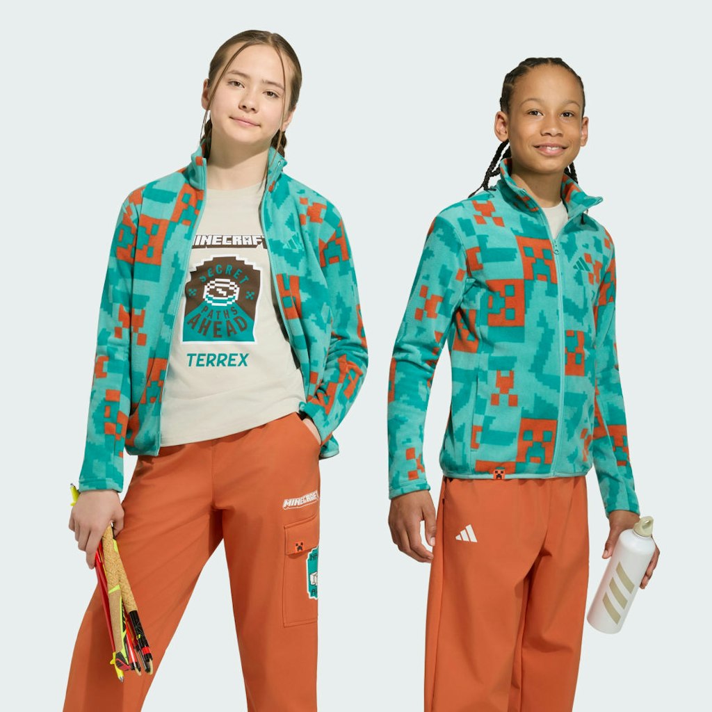 Adidas Minecraft Terrex Climawarm Full-Zip Fleece Jacket: $45