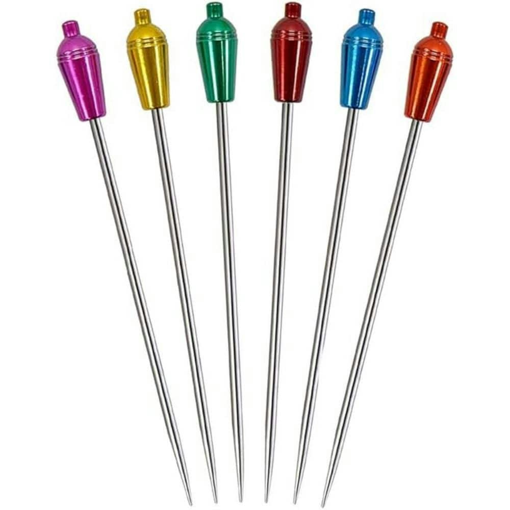 Colorful Stainless Steel Cocktail Picks 6-Pack: $12.99 Colorful Stainless Steel Cocktail Picks 6-Pack: $12.99
