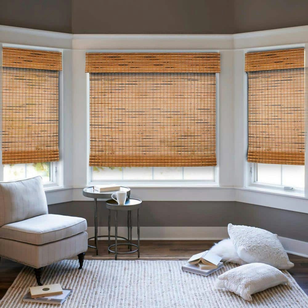 Natural Woven Cordless Bamboo Roman Shades 71 in. W x 72 in. L: $221.10 Natural Woven Cordless Bamboo Roman Shades 71 in. W x 72 in. L: $221.10