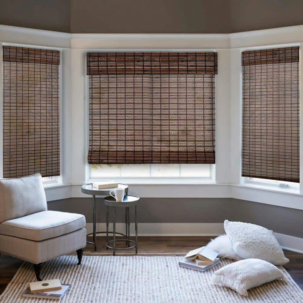 Natural Woven Cordless Bamboo Roman Shades 71 in. W x 72 in. L: $221.10 Natural Woven Cordless Bamboo Roman Shades 71 in. W x 72 in. L: $221.10