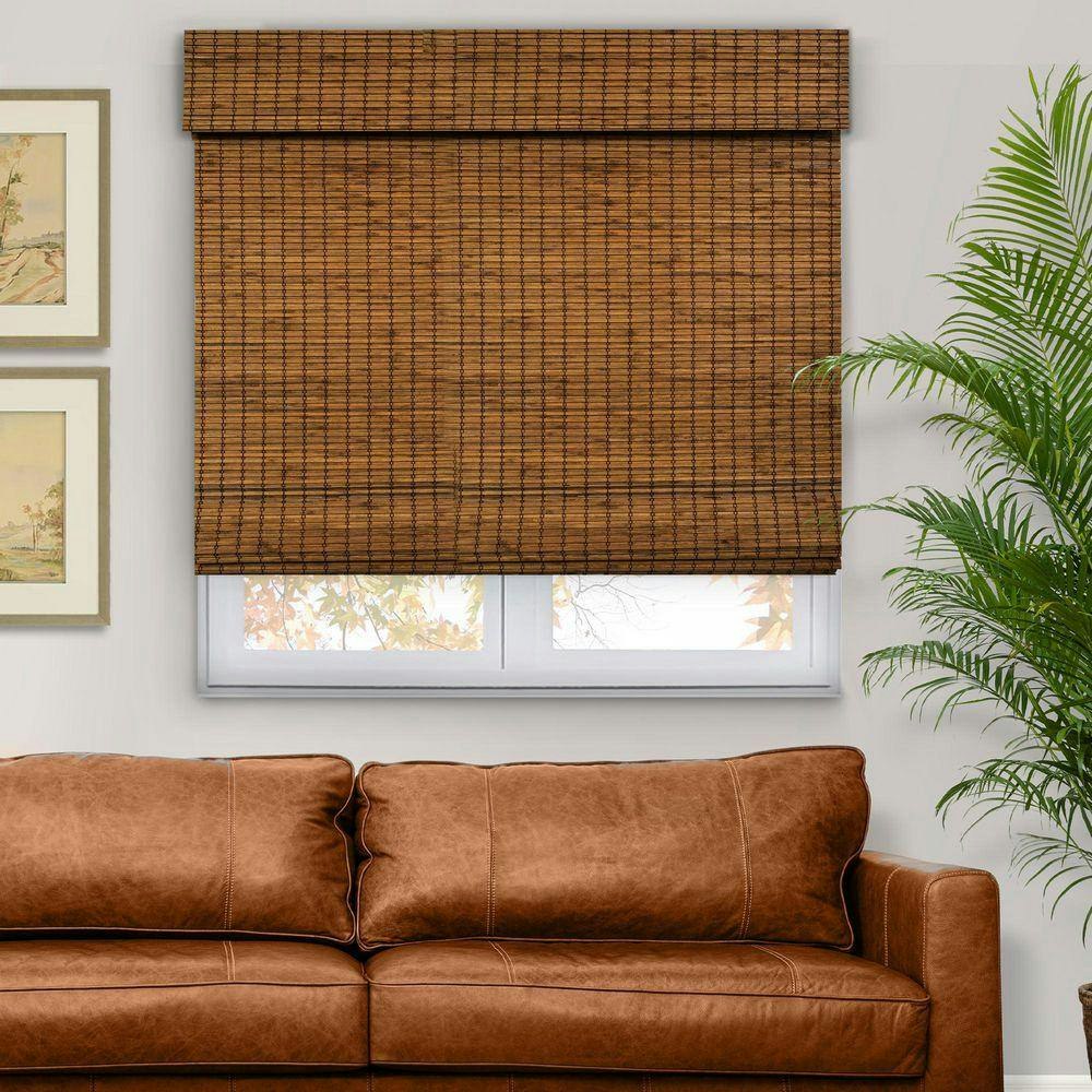 Natural Woven Cordless Bamboo Roman Shades: $154.20 Natural Woven Cordless Bamboo Roman Shades: $154.20