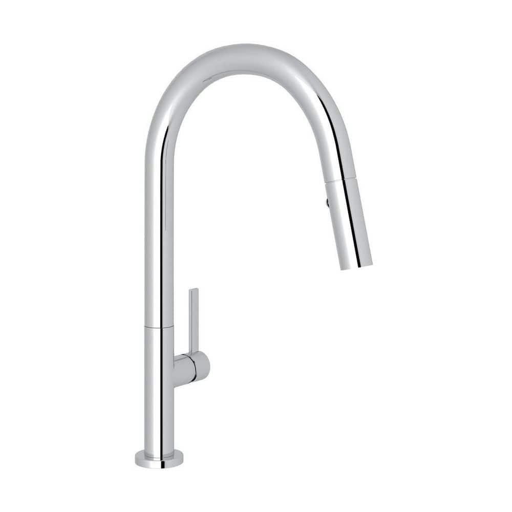Lux Polished Chrome Pull Down Sprayer Kitchen Faucet: $884