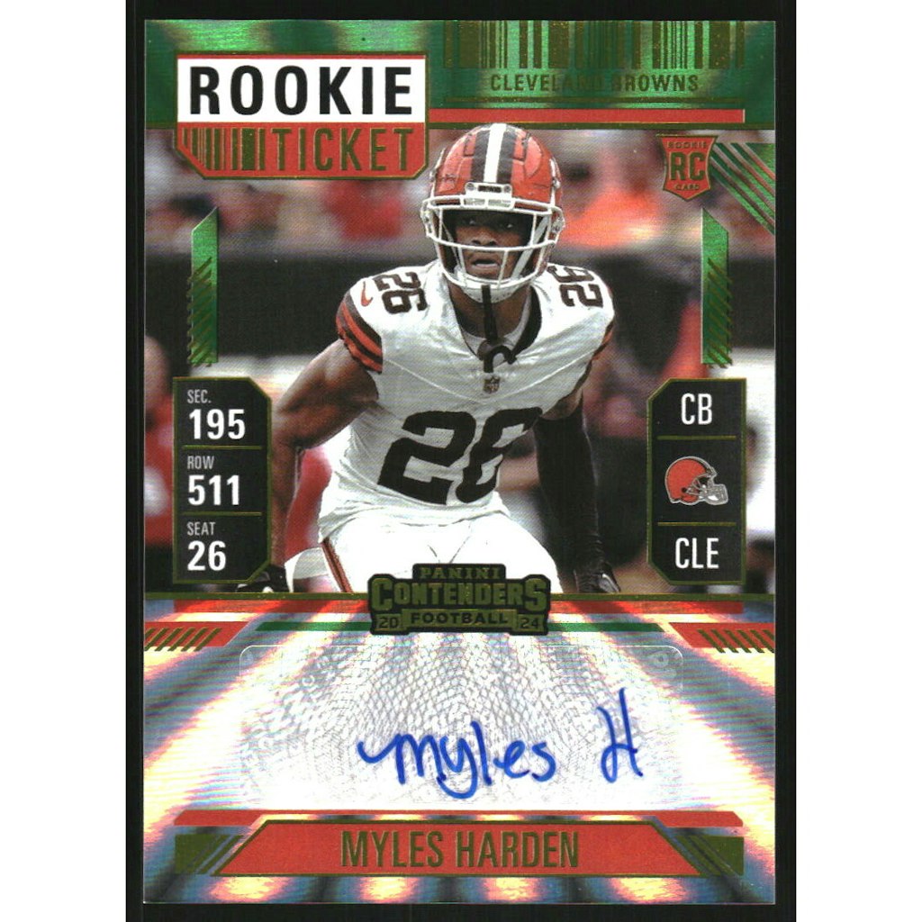 Panini Contenders Myles Harden Autograph Card #250: $10 Panini Contenders Myles Harden Autograph Card #250: $10