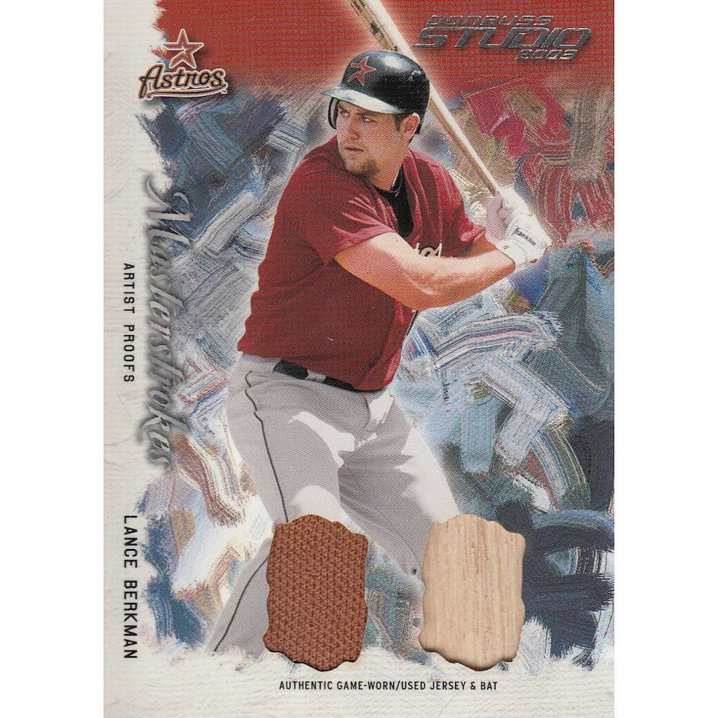 2003 Studio Masterstrokes Proofs #16 Lance Berkman Bat-Jsy: $14 2003 Studio Masterstrokes Proofs #16 Lance Berkman Bat-Jsy: $14
