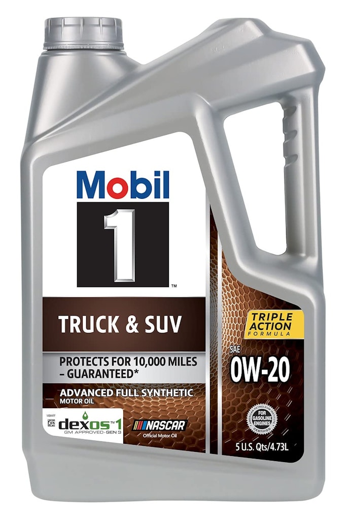 Mobil 1 Truck & SUV Full Synthetic 0W-20 Motor Oil 5-Quart Bottle: $20 Mobil 1 Truck & SUV Full Synthetic 0W-20 Motor Oil 5-Quart Bottle: $20