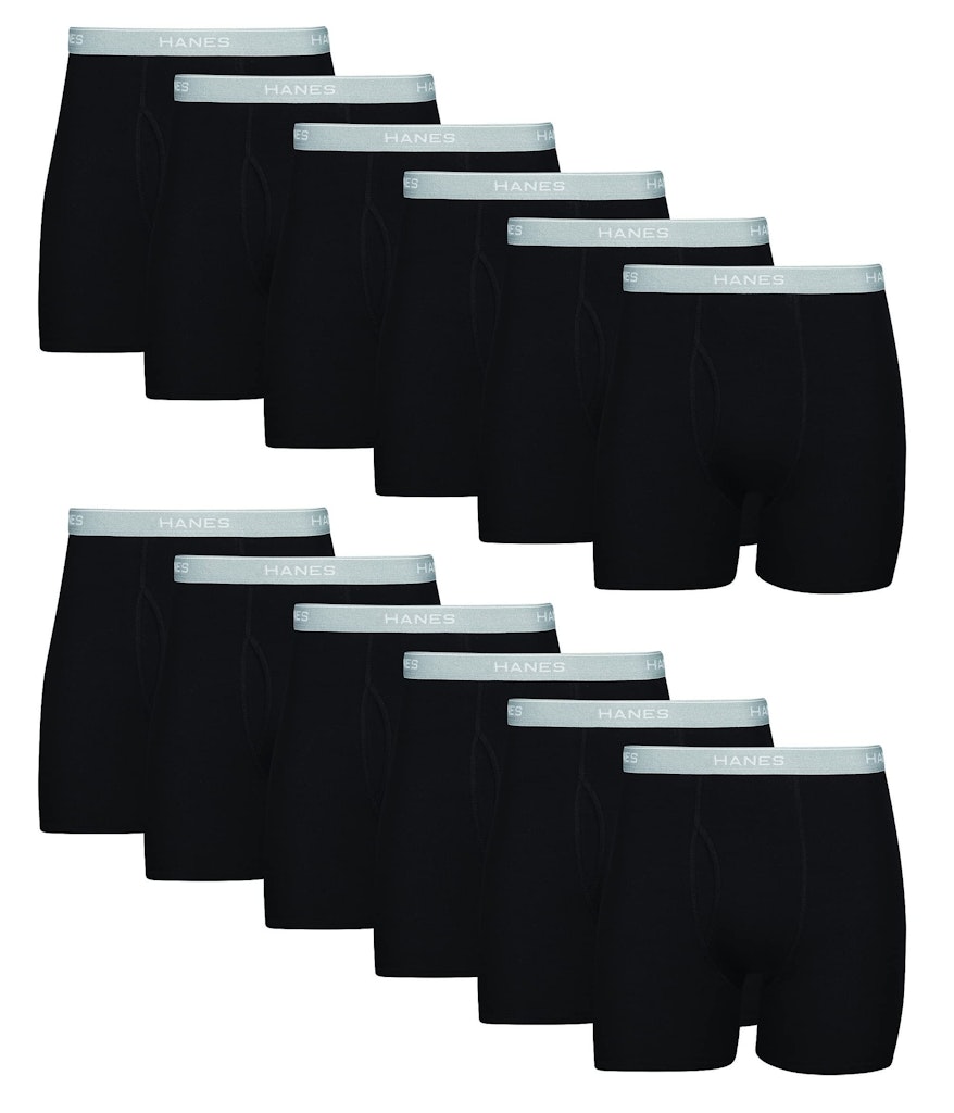 Hanes Men's Boxer Briefs 12-Pack: $31
