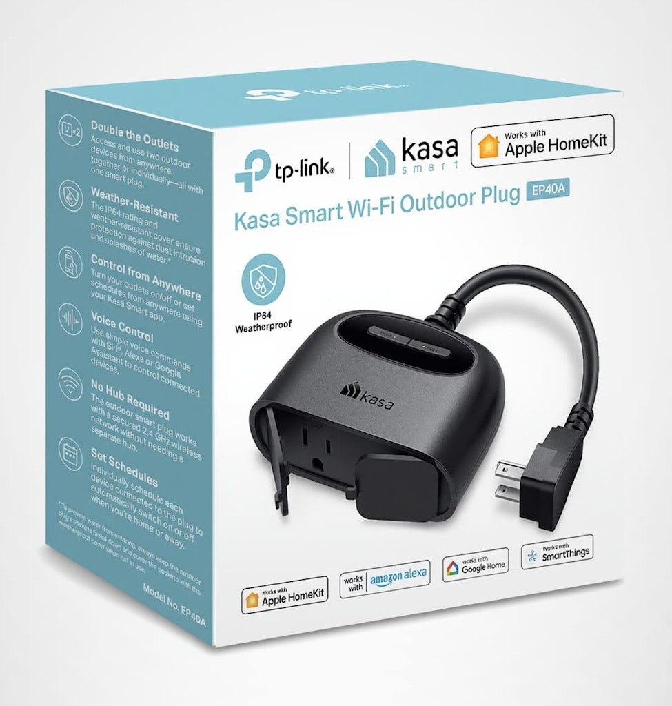 Kasa EP40A Outdoor Smart Plug: $20 Kasa EP40A Outdoor Smart Plug: $20
