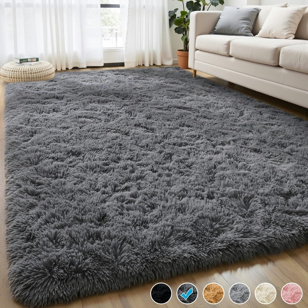Nefoso 8 x 10-Foot Shag Area Rug: $49.99