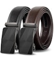Truyis Leather Ratchet Belts For Men 2-Pack for $14 + free shipping w/ Prime