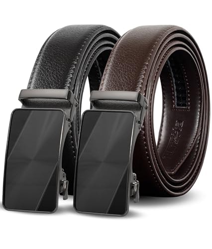 Truyis Leather Ratchet Belts For Men 2-Pack: $13.99 Truyis Leather Ratchet Belts For Men 2-Pack: $13.99